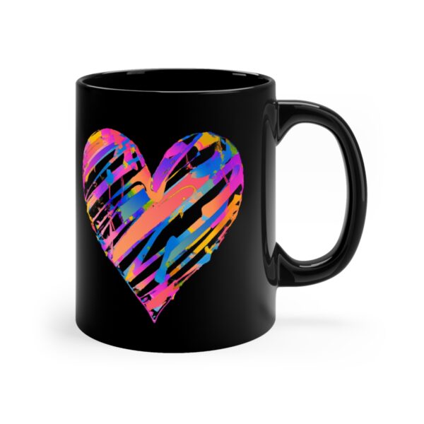 "Your Heart Feelin' Happy" 11oz Ceramic Black Mug