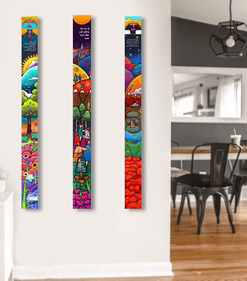 Totem background home page Totems displayed on a wall